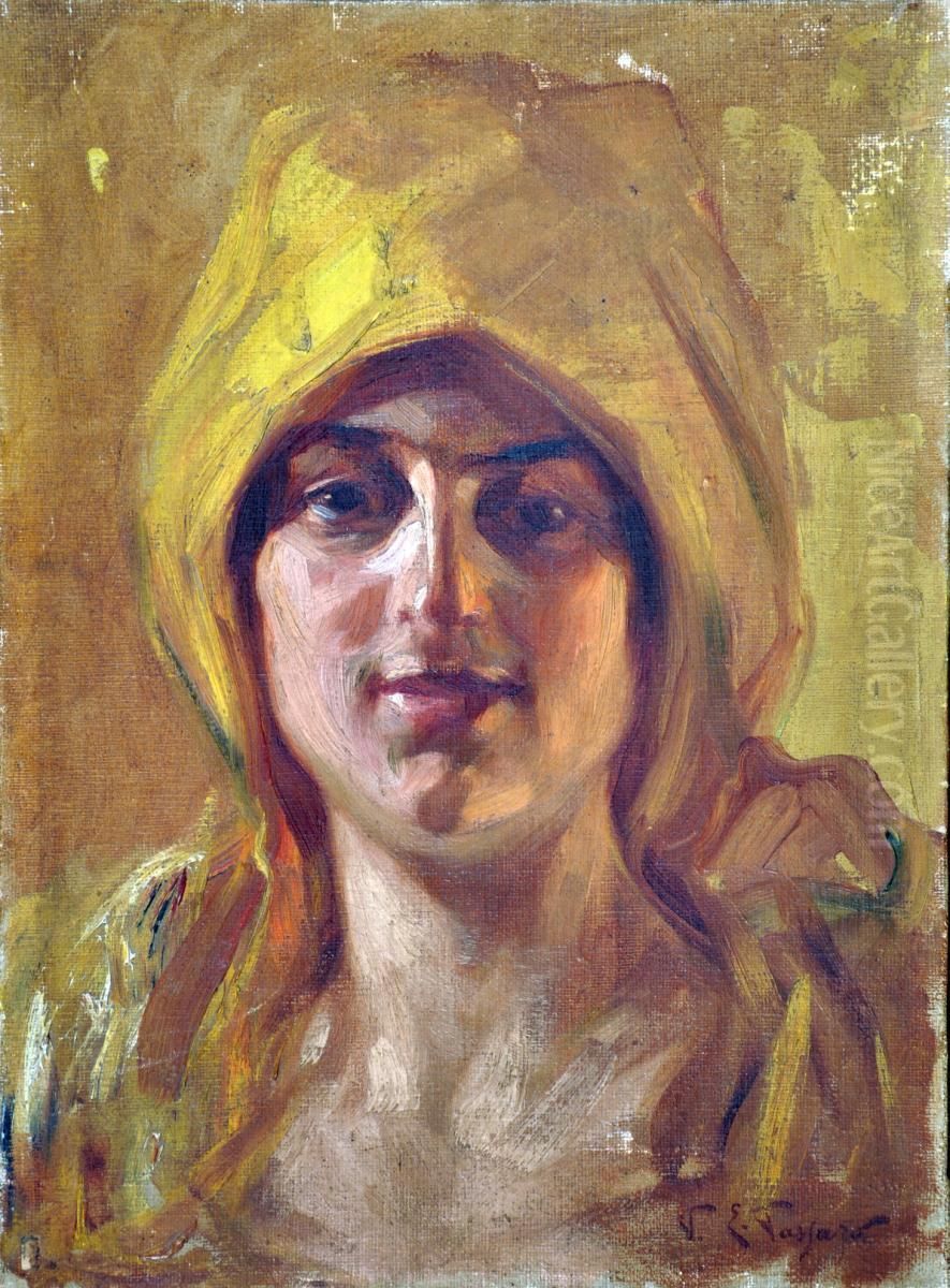 Contadinella Oil Painting by Pablo Emilio Passaro