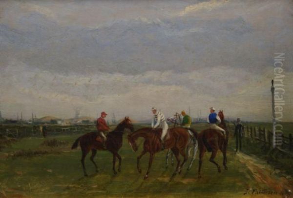 Steeplechase Oil Painting by J. Patterson