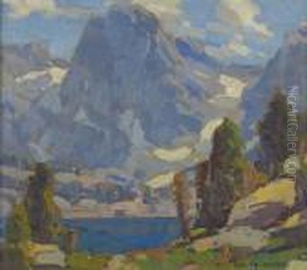 Sierra Peak Oil Painting by Edgar Alwin Payne