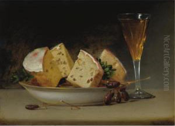 Currants And Biscuits Oil Painting by Raphaelle Peale