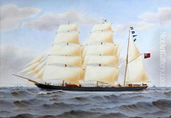 The Sailing Barque 'snowdrop' Oil Painting by Harold Percival