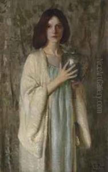 The Silver Vase Oil Painting by Lilla Calbot Perry