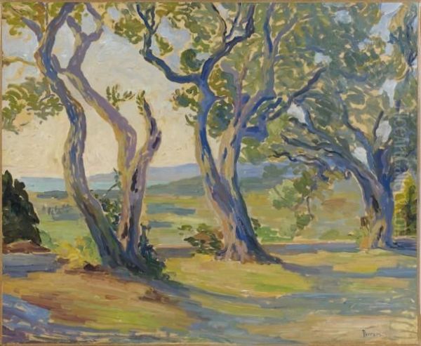 Paysage Aux Pins Oil Painting by Henri Person
