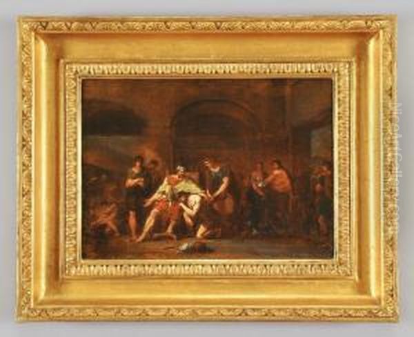Il Ritorno Del Figliol Prodigo Oil Painting by Jean-Francois-Pierre Peyron