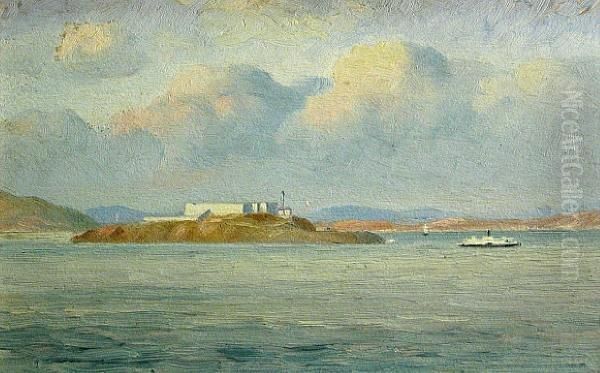 Alcatraz Oil Painting by Jean-Jacques Pfister