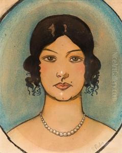 Busto De Una Joven Oil Painting by Ramon Pichot Gironès