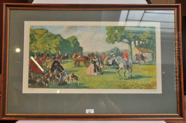 Rendez-vous De Chasse Oil Painting by Joseph Porphyre Pinchon