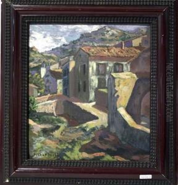 La Riba Oil Painting by Francisco Planas Doria