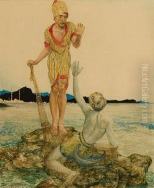 Out Of The Sea Oil Painting by Willy Andrew Pogany