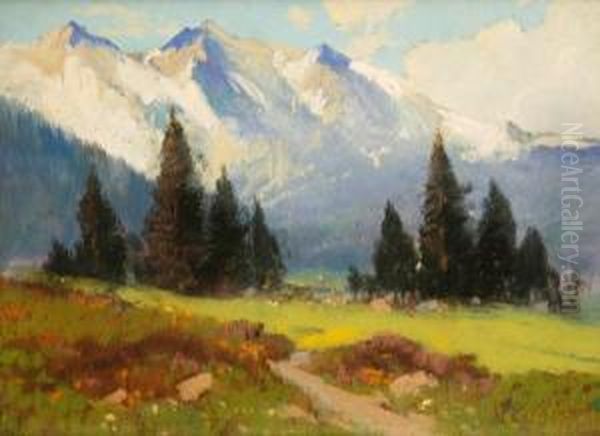 Mount Rainier Oil Painting by Edward Henry Pohl