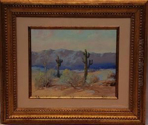 California Desert Oil Painting by Edward Henry Pohl
