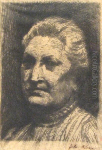 Woman Portrait Oil Painting by Gabriel Popescu