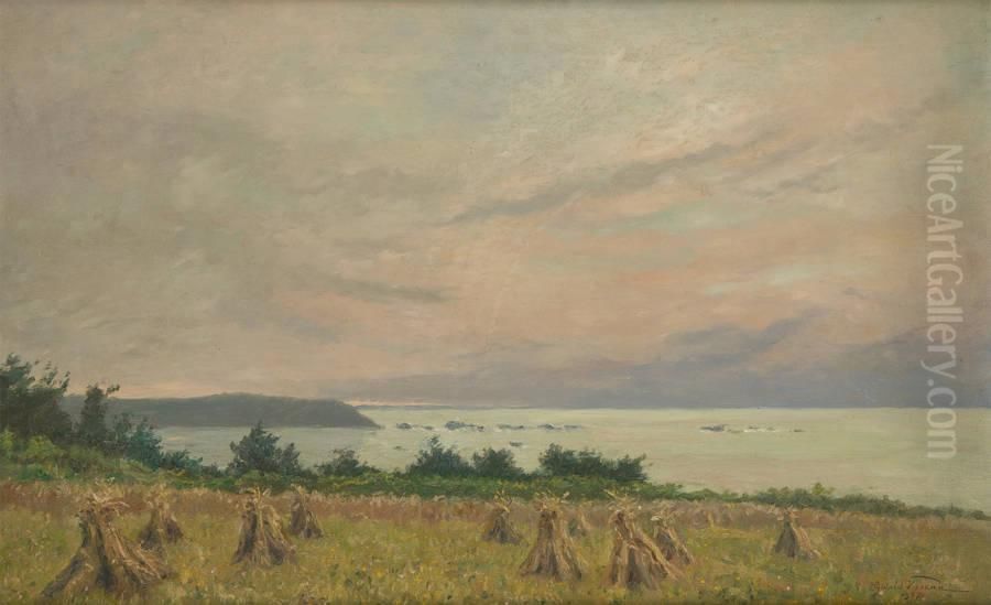 La Pointe De Plestin Oil Painting by Oswald Poreau