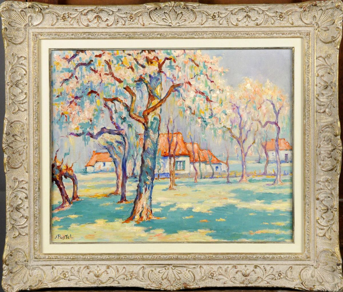 Verger En Fleur Oil Painting by Jules Postel