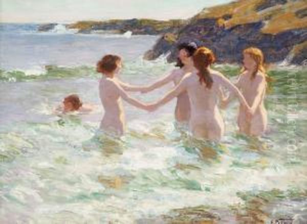 Water Nymphs Oil Painting by Edward Henry Potthast