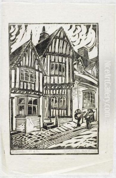 At Lavenham (coppel Cep 2) Oil Painting by Cyril Edward Power