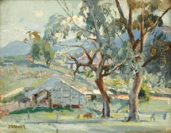 The Old Stable Oil Painting by Harold Septimus Power