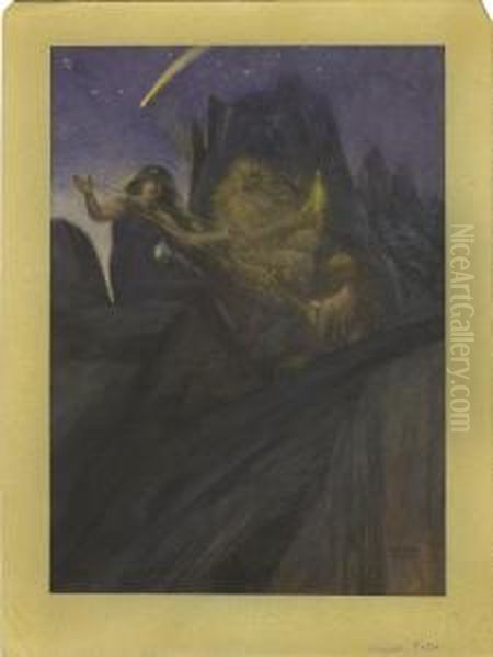 The Dusk Of The Gods Oil Painting by Norman Mills Price