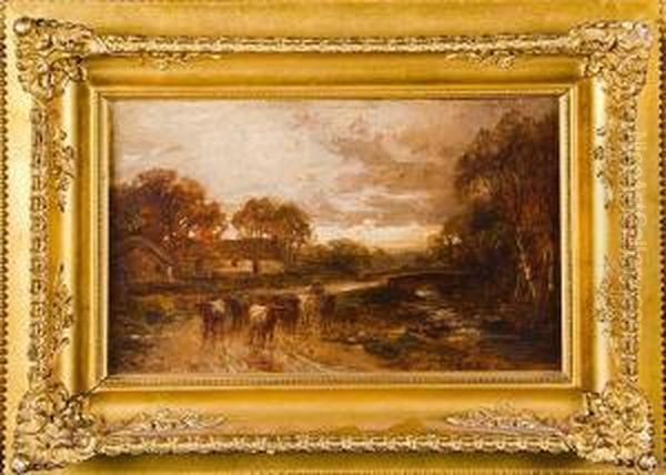 Landscapes On The Lethnot Oil Painting by Allan Ramsay