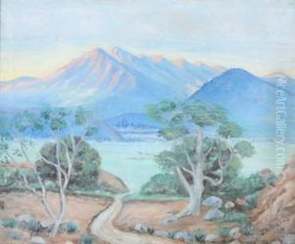 Coast Range, California Oil Painting by Julia V Ransom