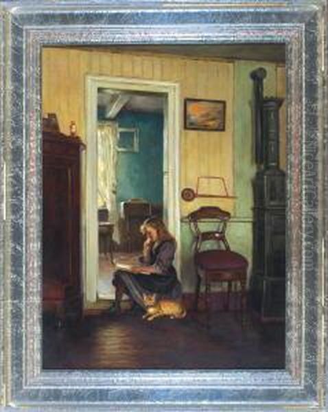 Onhe Titel Oil Painting by Friedrich, Fritz Raupp
