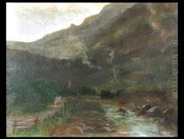 Munster In Tirol Oil Painting by Heinrich Richard Reder