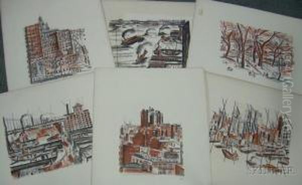 New York Portfolio Oil Painting by Irena Hassenberg Reno