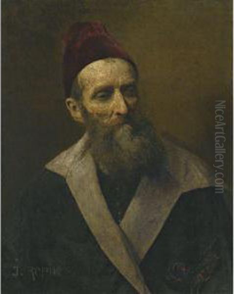 Portrait Of A Man Oil Painting by Repin Iliya