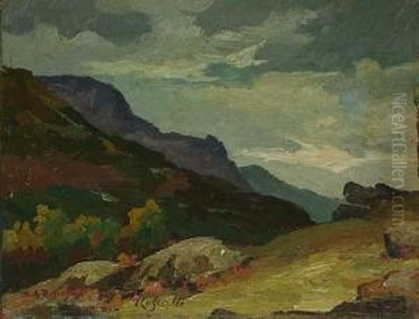 In Val Di Susa Oil Painting by Don Angelo Rescalli