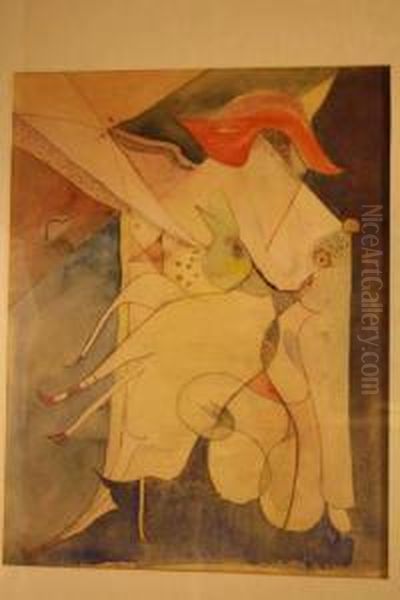Droomfiguren Oil Painting by Wilhemus Marinus Retera