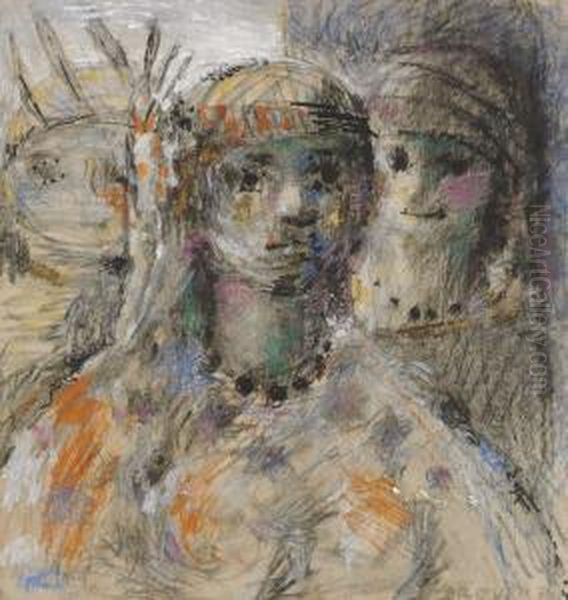 Las Indias Oil Painting by Armando Reveron