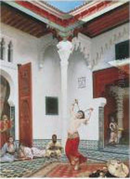 The Sword Dance Oil Painting by Gustave Reynier