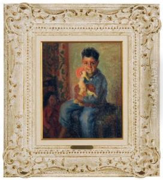 Ready For Bed Oil Painting by John Hubbard Rich