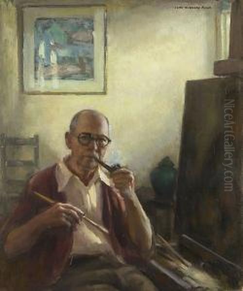 Self-portrait Oil Painting by John Hubbard Rich