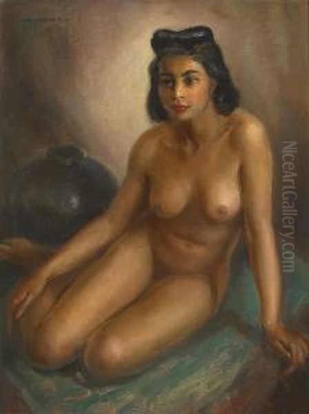 Young Girl Oil Painting by John Hubbard Rich