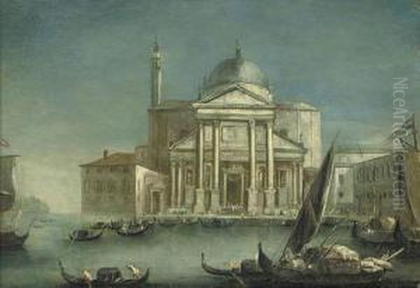 A View Of San Giorgio Maggiore, Venice Oil Painting by Giovanni Richter