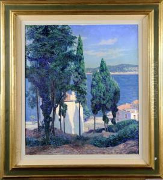 Les Cypres Oil Painting by Lucien Rion