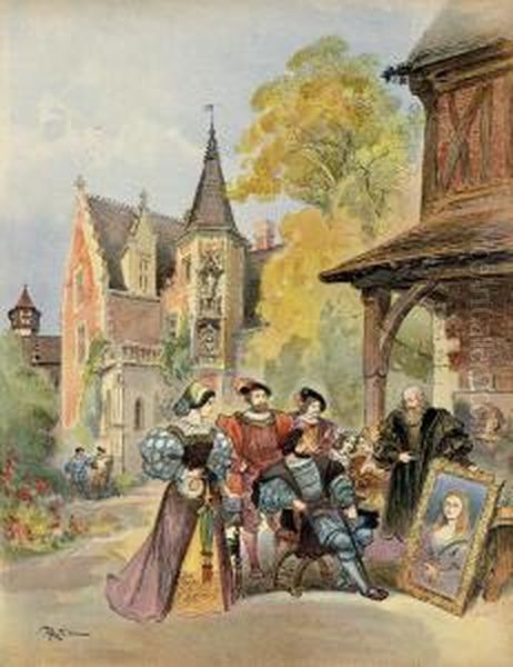 Francois Ier Oil Painting by Albert Robida