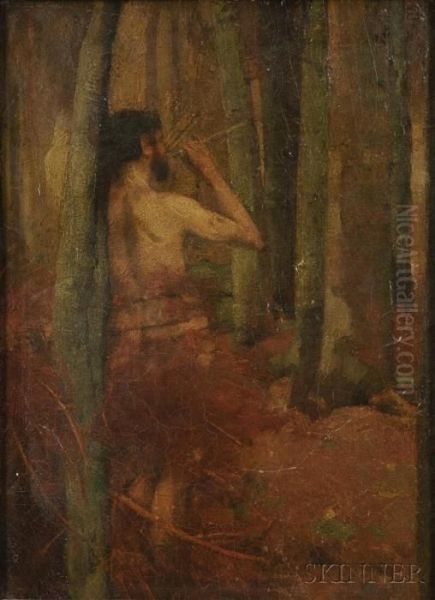 Pan In The Forest Oil Painting by Alexander Ignatius Roche