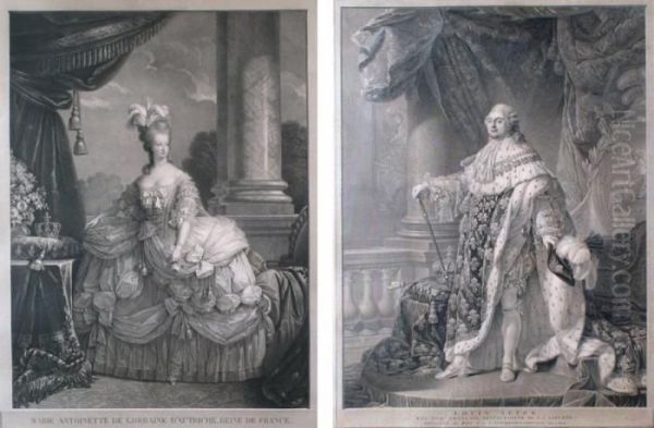 Marie-antoinette De Lorraine D'autriche, Reine De France Oil Painting by Alexander Roslin