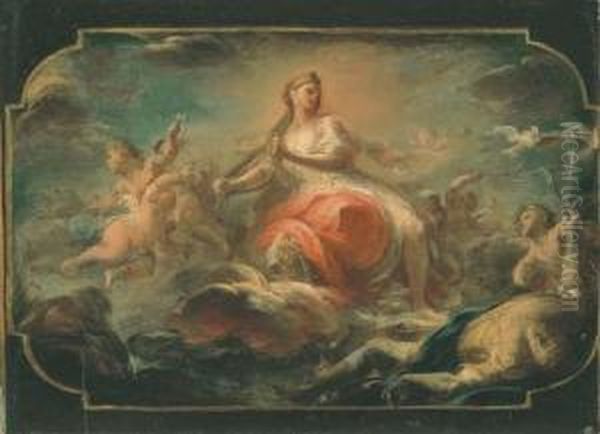 Venus Et Adonis Oil Painting by Mariano Rossi