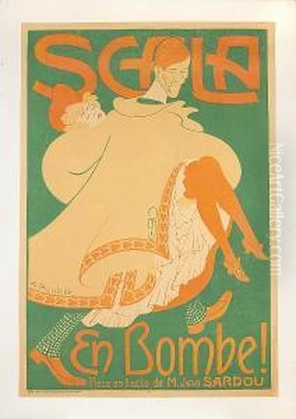 Scala/en Bombe! Oil Painting by Auguste Roubille