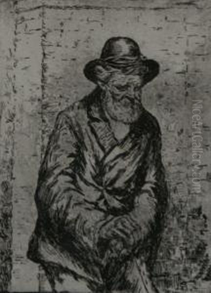 Old Man Oil Painting by Anthony Datillo Rubbo