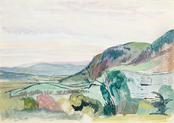 Landscape Oil Painting by Albert Rutherston