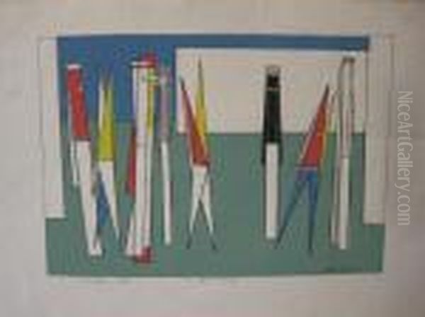 One Against Many Oil Painting by Attilio Salemme