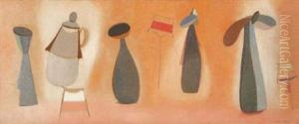 Untitled Oil Painting by Attilio Salemme