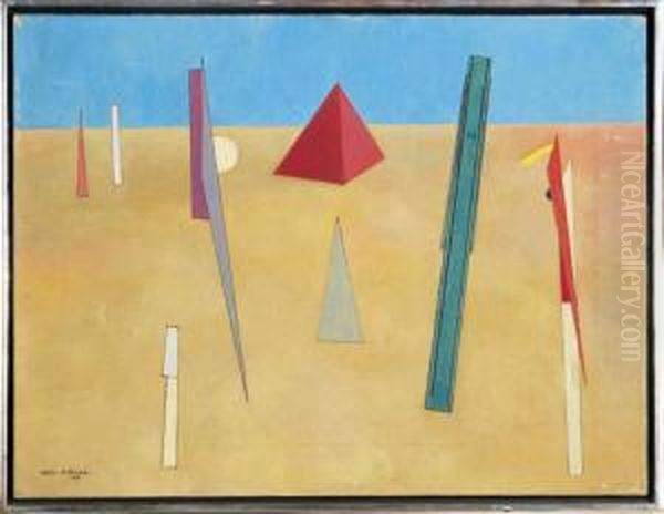 Untitled Oil Painting by Attilio Salemme