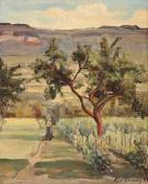 La Recolte Oil Painting by Louis Henri Salzmann