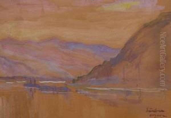 Peisaj Oil Painting by Gheorghe Sarbu