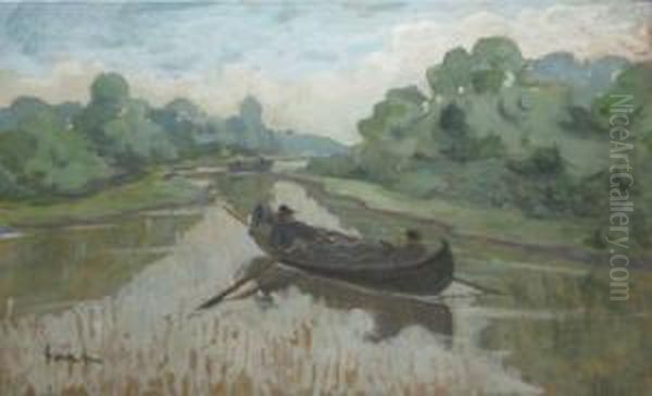 Lotci Pecanal Oil Painting by Nicolae Sarbu
